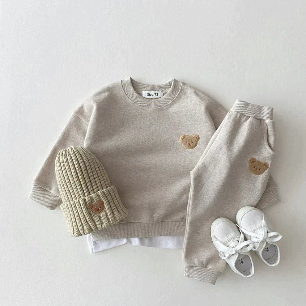 Baby Clothing Set Long Sleeves Soft Cotton Blend for Newborn