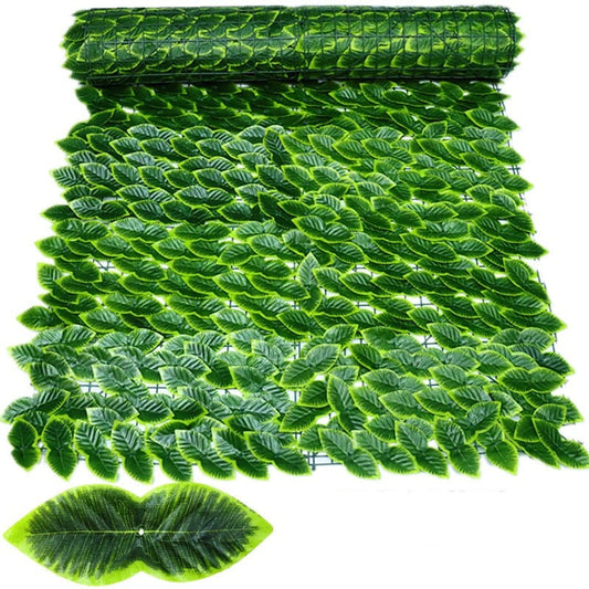 Artificial Plant Leaves Fence