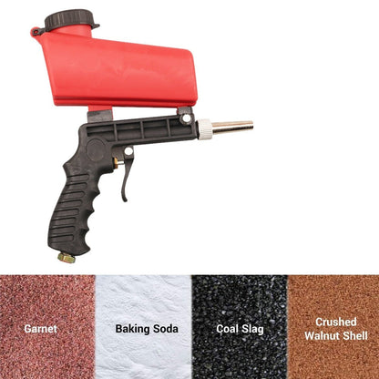 Draagbare zandstraler