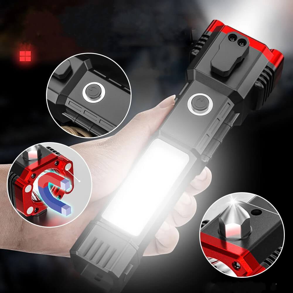 Safety hammer LED torch