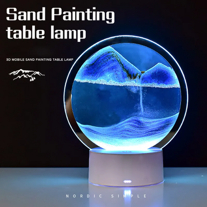 Sand Lamp RGB High Quality Glass Hypnotising Decoration 15 cm