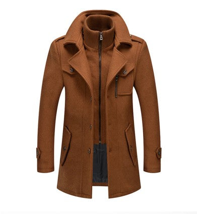 Men's Winter Coat Luxury Stylish Polyester for Cold Weather