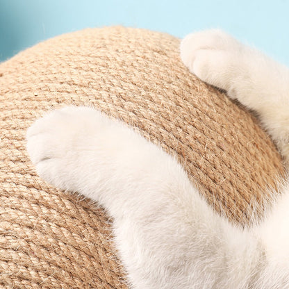 Scratch & roll ball toy for cats