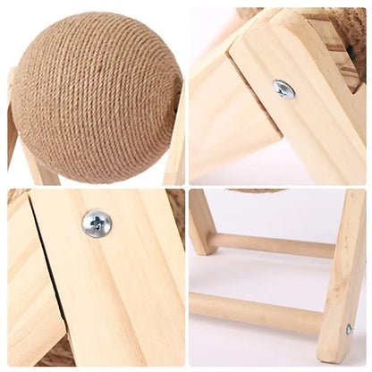 Scratch & roll ball toy for cats