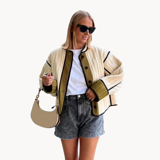 Women's Jacket Stylish Long Cotton Blend for Casual and Formal Occasions