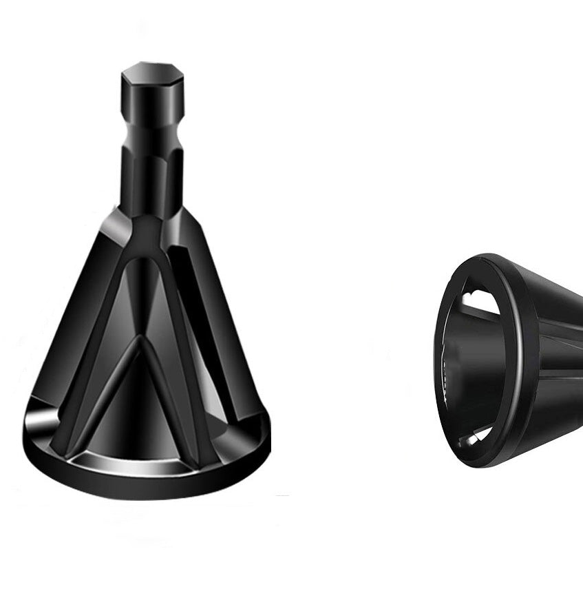 Screw burr deflashing tool