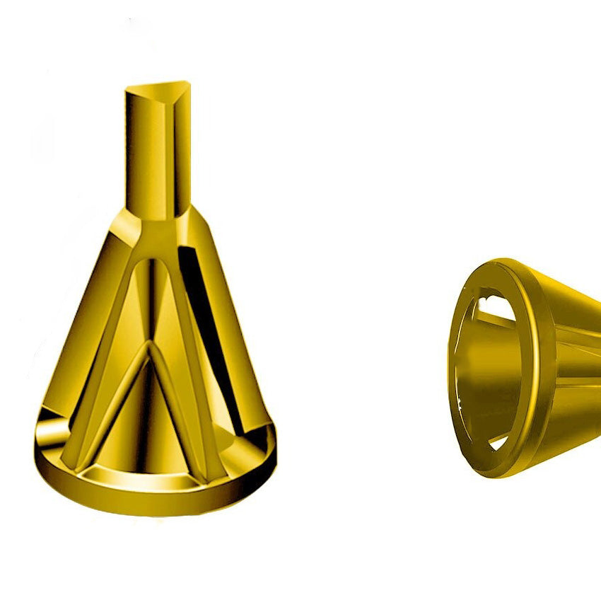 Screw burr deflashing tool