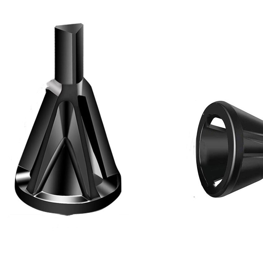 Screw burr deflashing tool