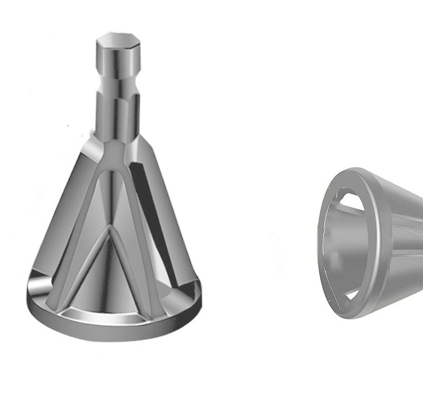 Screw burr deflashing tool