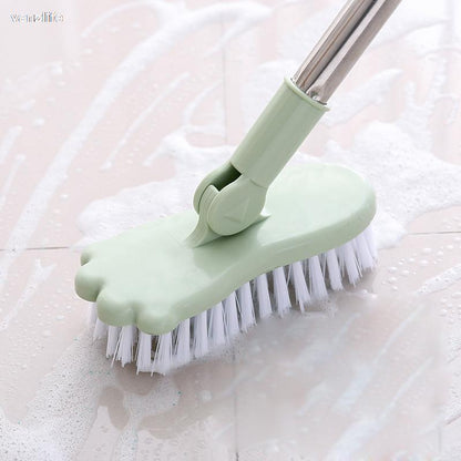 Scrub brush with long handle