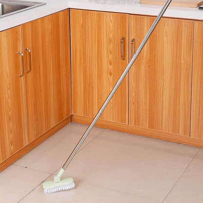 Scrub brush with long handle
