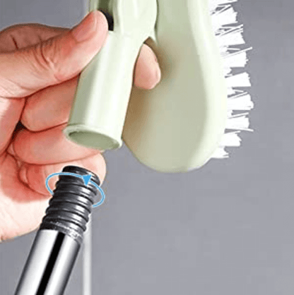 Scrub brush with long handle