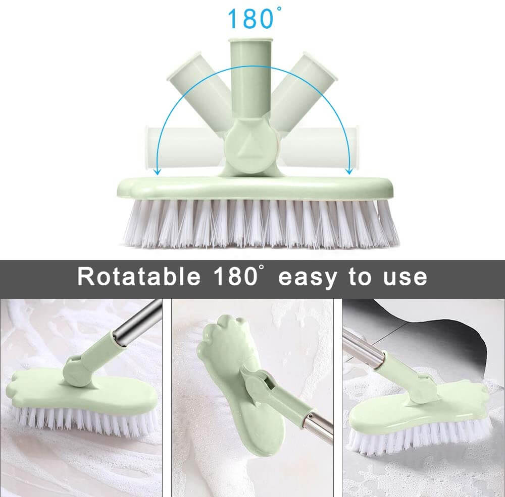 Scrub brush with long handle