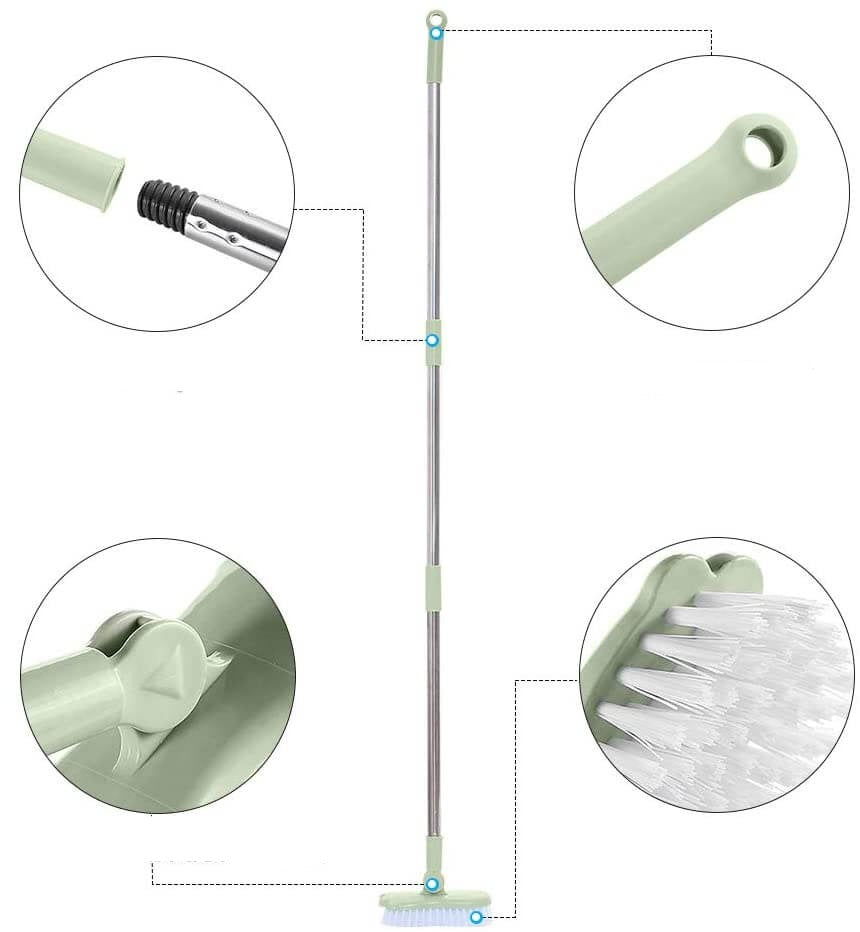 Scrub brush with long handle
