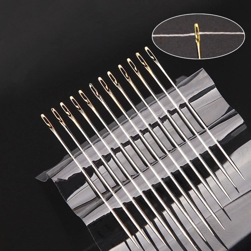Self-threading Sewing Needles (24 pieces/set)