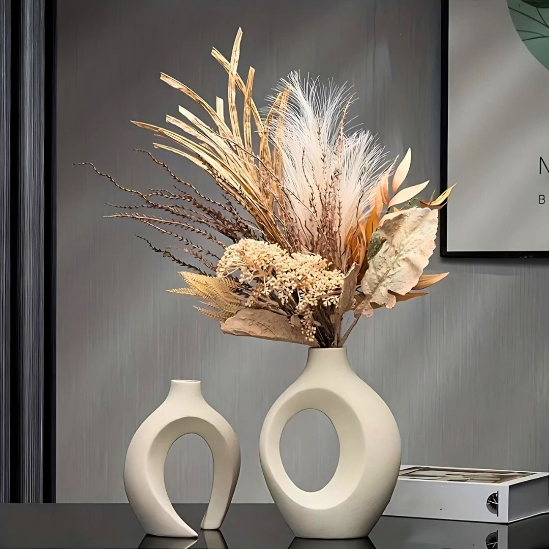 Set of Abstract Vases Ceramic Modern Designs