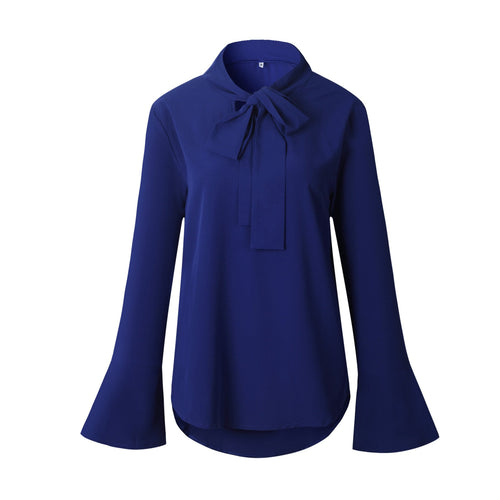 Sexy Bow Casual Blouse