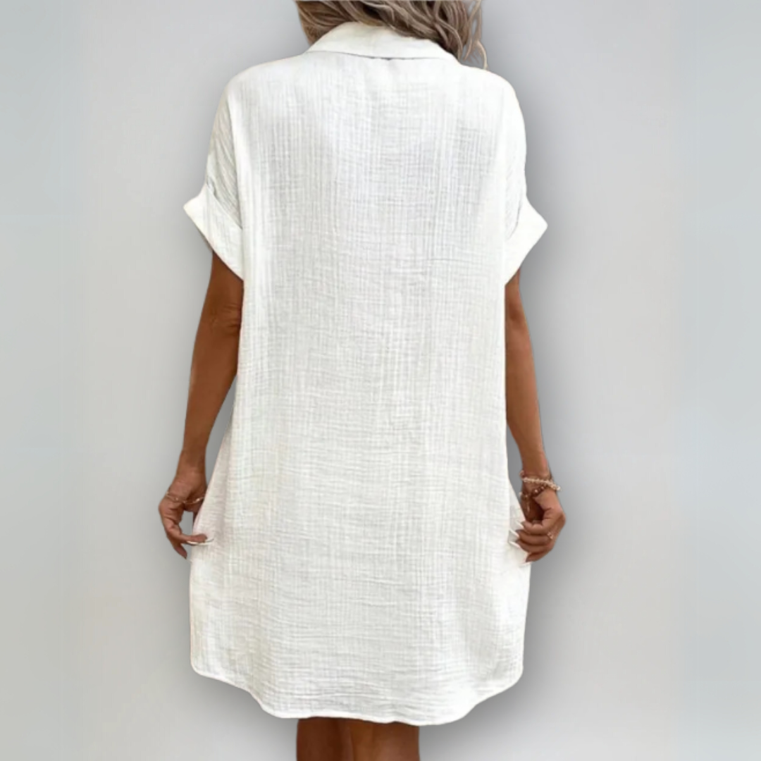 Short-sleeved Dress for Women - Casual Elegance