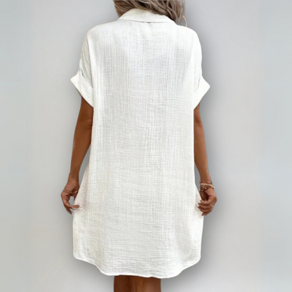 Short-sleeved Dress for Women - Casual Elegance