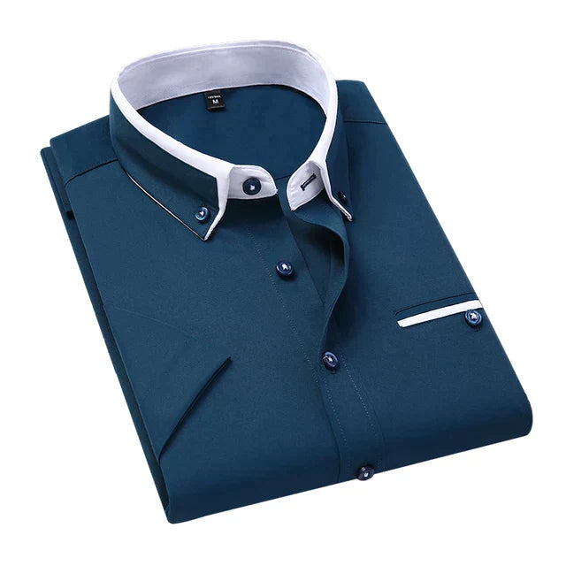Short-sleeved Men's Shirt Classic Comfortable