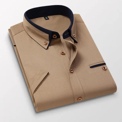 Short-sleeved Men's Shirt Classic Comfortable