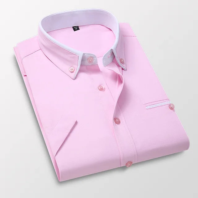 Short-sleeved Men's Shirt Classic Comfortable