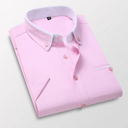 Short-sleeved Men's Shirt Classic Comfortable