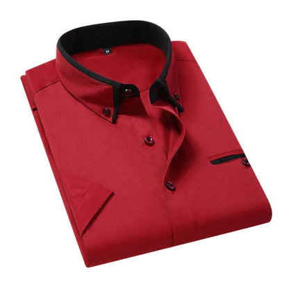 Short-sleeved Men's Shirt Classic Comfortable