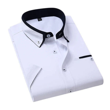 Short-sleeved Men's Shirt Classic Comfortable