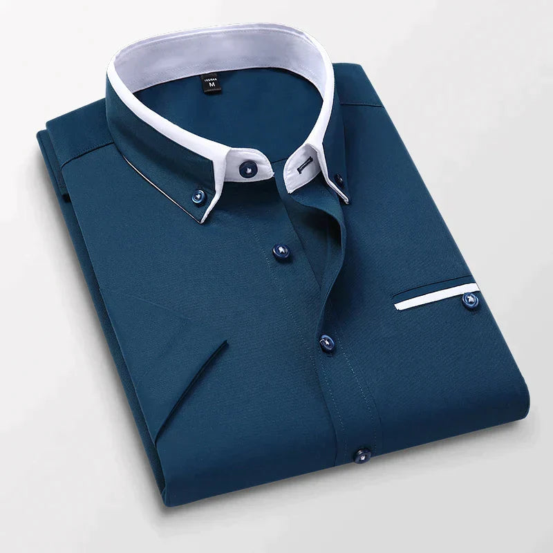 Short-sleeved Men's Shirt Classic Comfortable