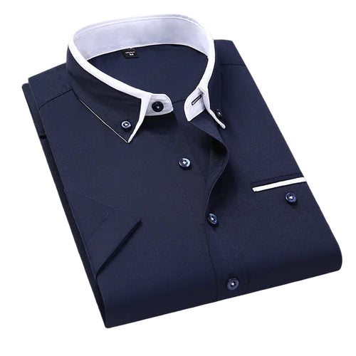 Short-sleeved Men's Shirt Classic Comfortable