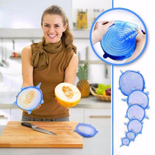 Silicone Stretch Lids (6 pieces)