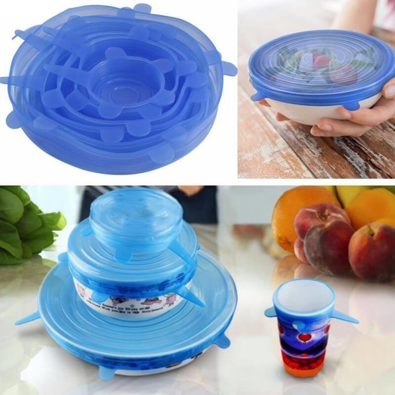 Silicone Stretch Lids (6 pieces)
