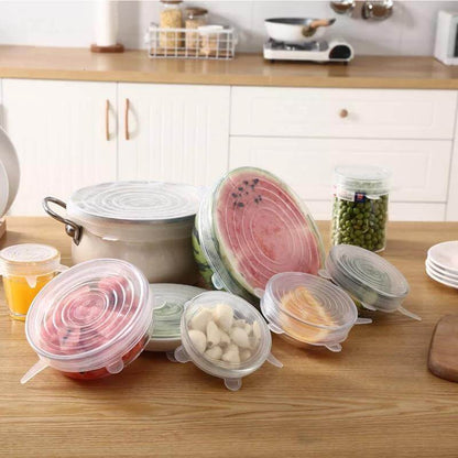 Silicone Stretch Lids (6 pieces)