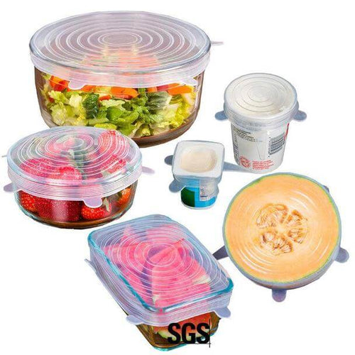 Silicone Stretch Lids (6 pieces)