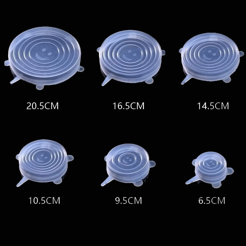 Silicone Stretch Lids (6 pieces)