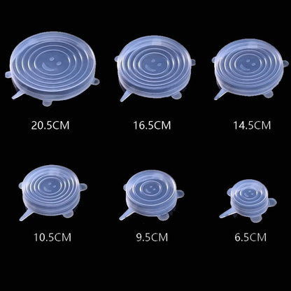 Silicone Stretch Lids (6 pieces)