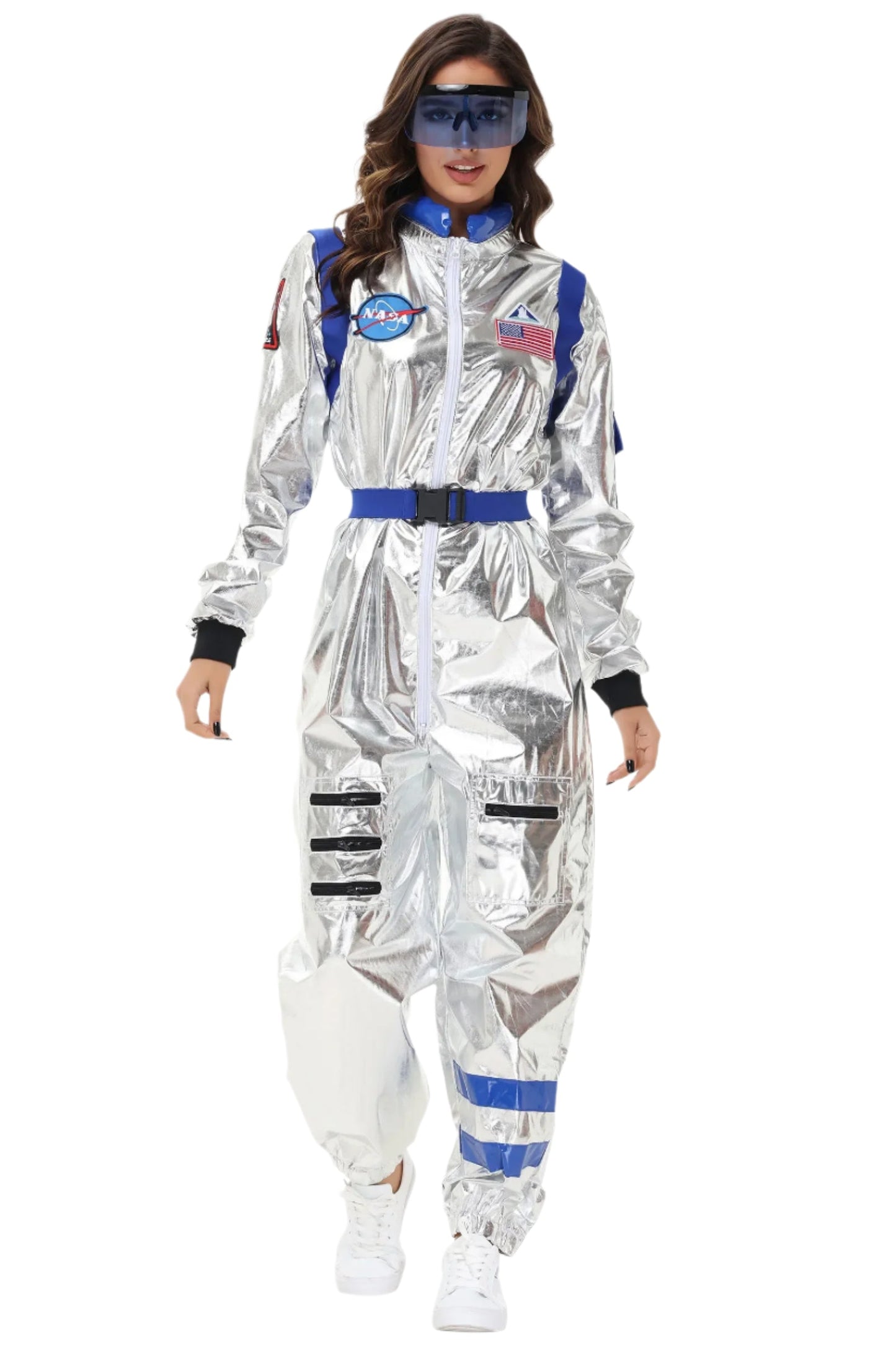 Silver Astronaut Costume for Halloween and Theme Parties