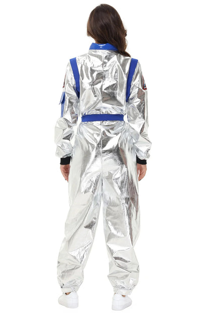 Silver Astronaut Costume for Halloween and Theme Parties