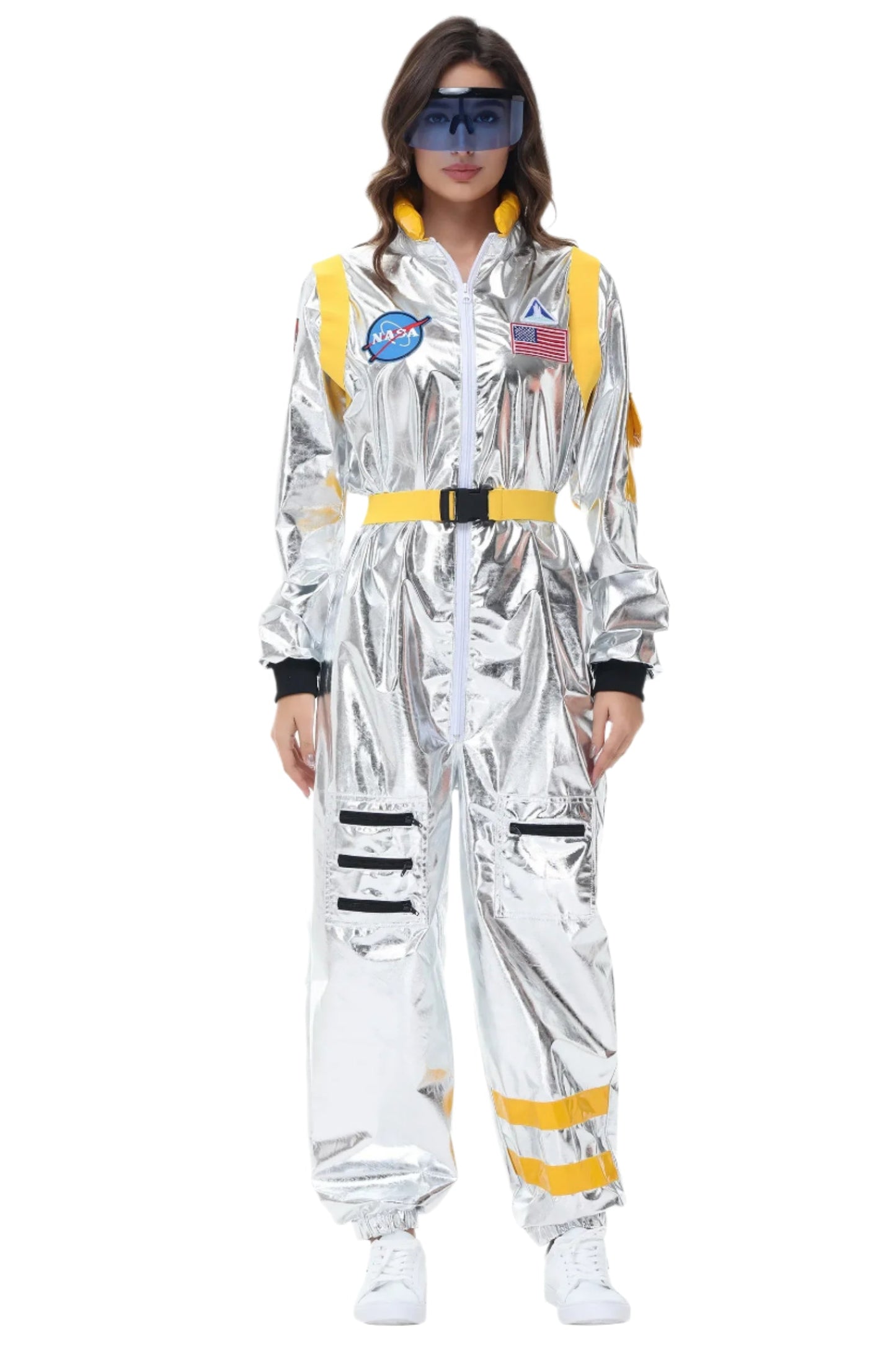 Silver Astronaut Costume for Halloween and Theme Parties