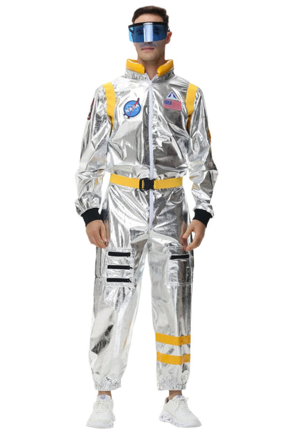 Silver Astronaut Costume for Halloween and Theme Parties