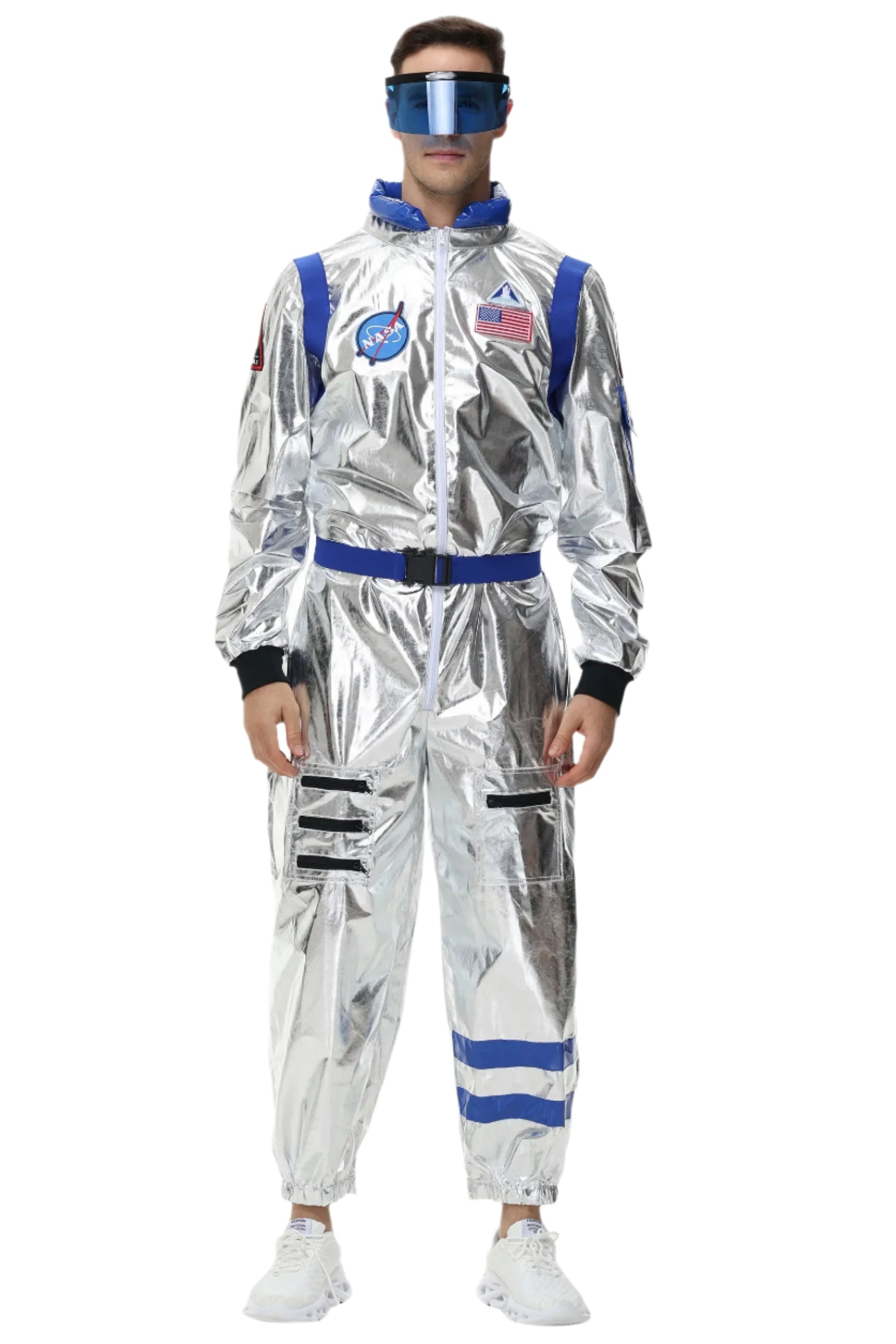 Silver Astronaut Costume for Halloween and Theme Parties