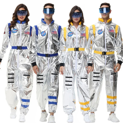 Silver Astronaut Costume for Halloween and Theme Parties