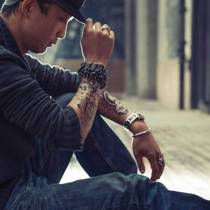 Skeleton Biker's Bracelet