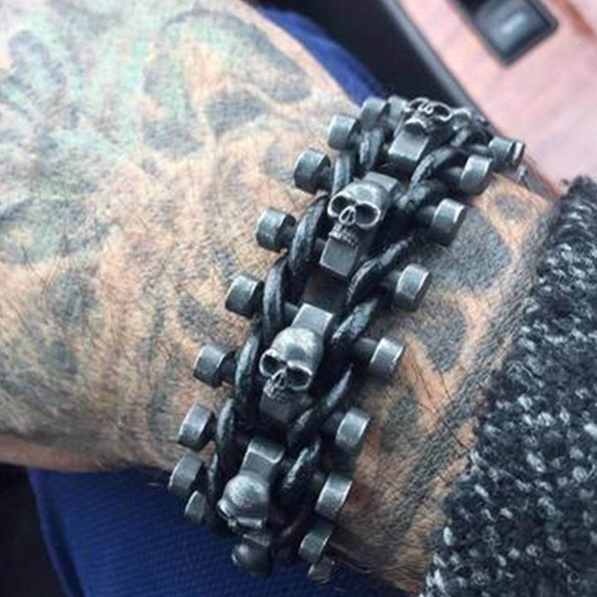 Skeleton Biker's Bracelet