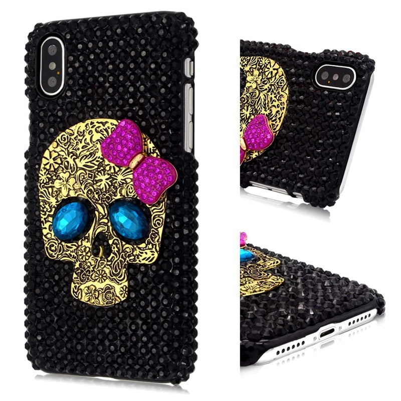 Skull Face Diamond Case