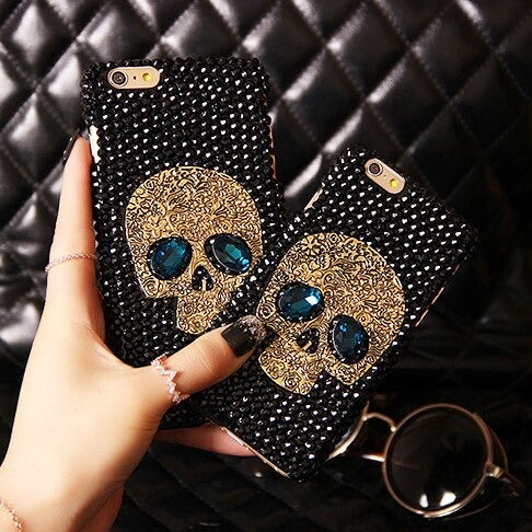 Skull Face Diamond Case