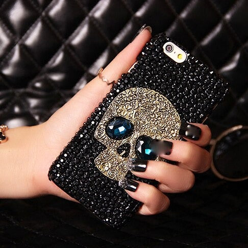 Skull Face Diamond Case