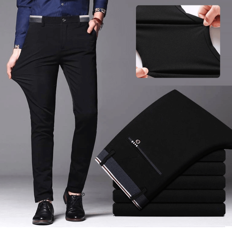 Slim Fit Stretch Formal Trousers