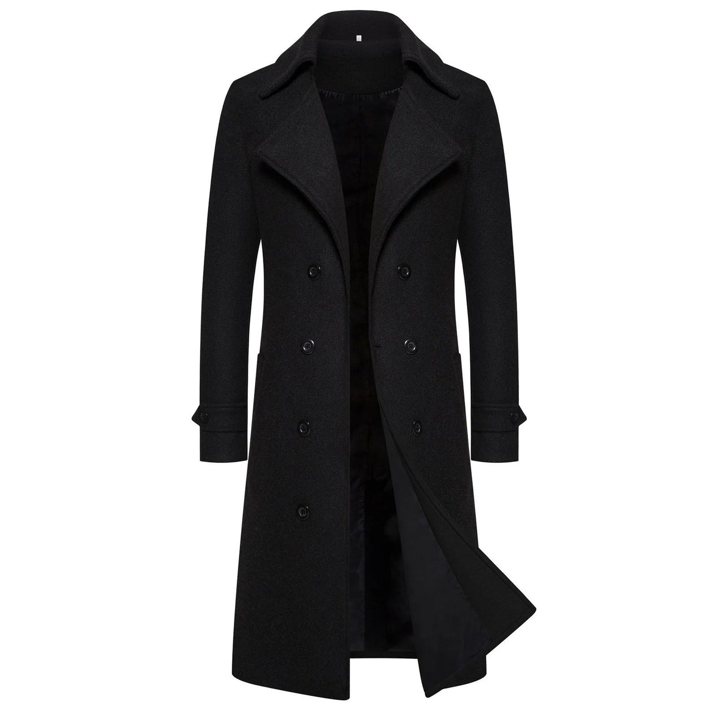 Slim Fit Winter Coat Trench Coat For Men Business Style